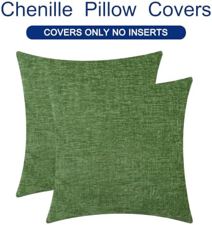 CaliTime Decorative Couch Throw Pillow Covers 26 X 26 Inches Forest Green - Image 6