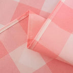 Cupuamon 2 Pack Waterproof Polyester Fabic Rectangle Checkered Tablecloth，60x120 Outdoor Table Cloth，Oil Stain Prevention Table Cloth for Pinics and Parties（Pink and White） - Image 7