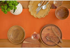 Solino Home 100% Pure Linen Table Runner Orange, Fete 14 x 120 in - Image 3
