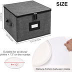 China Storage Containers Hard Shell, 12" Plates Storage Box for Dishes - Image 4