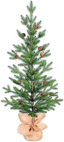 Treepool 3FT Tabletop Artificial Christmas Tree, 209 PE Tips, Unlit, Office by TreepoolArtificialChristmasTree