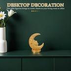 Cabilock Moon Resin Statue Eid Mubarak Table Decoration for Living Room - Image 4