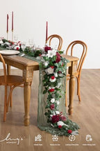 Ling's moment Christmas Artificial Flower Garland Wedding Arch 6 FT - Image 4