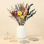 6 Bunches Large Size Dried Flower Bouquet 15 -17 Inch Natural Various Dried Flower Combinations with Wildflowers Dry Rose Lavender Forget Me Not Babys Breath for Vase Boho Wedding Farmhour Home Decor - Image 4