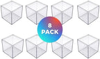 8-Pk Clear Acrylic Boxes with Lids, 4x4x4in, Candy, Party Favors & Gifts - Image 2