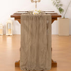 15 Pack Cheesecloth Table Runner Fall Boho Gauze Wedding Party Home Decor - Image 4