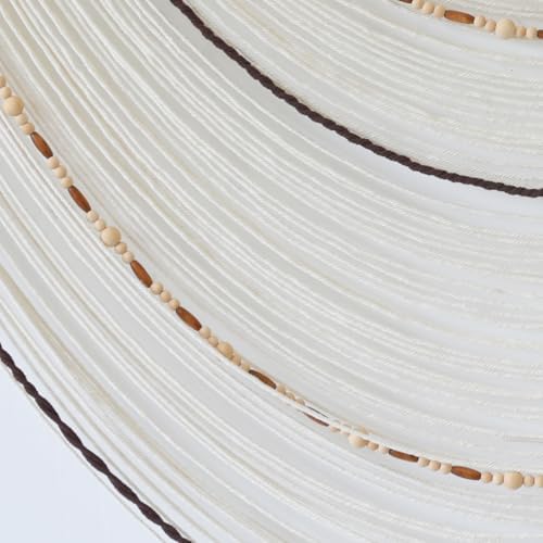 Macrame Wall Hanging Boho Wall Decor Beaded Fiber Art Handmade 57"W*35"L - Image 7