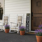 Welcome Sign for Front Porch, 45"×9" Home Sweet Home Sign Strength Durability, Outdoor Welcome Sign Wooden Frame Weight Light for Farmhouse Wall Hanging Decoration (White) - Image 5