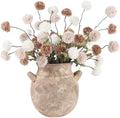 DuHouse 9pcs Artificial Flowers Faux Silk Pompon Mum Chrysanthemum Ball by DuHouse