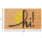 THEODORE MAGNUS Door Mat - Welcome Mat for Front Door with Non-Slip Backing - Durable Spring & Summer Doormat - Perfect for Outside Entrance Matt - Outdoor/Indoor - Zesty hi! - 17" x 30" - Image 3