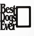 Wall Word Art Decorative Wood Sign for Pet, Dog, Cat, Horse, Pig, Animal Lovers with Fun Sayings and Quotes, 11 x 9 inches (Best Dogs Ever) by MemoryMatsWordArt