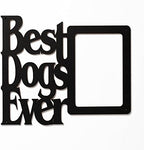 Wall Word Art Decorative Wood Sign for Pet, Dog, Cat, Horse, Pig, Animal Lovers with Fun Sayings and Quotes, 11 x 9 inches (Best Dogs Ever) by MemoryMatsWordArt