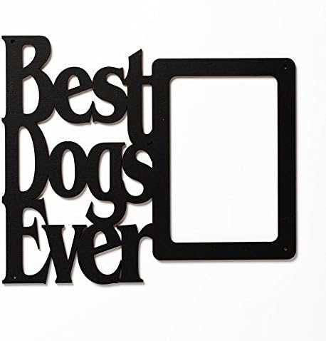 Wall Word Art Decorative Wood Sign for Pet, Dog, Cat, Horse, Pig, Animal Lovers with Fun Sayings and Quotes, 11 x 9 inches (Best Dogs Ever) by MemoryMatsWordArt