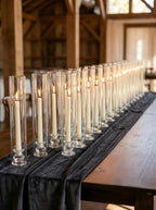 NUPTIO Hurricane Candle Holder Bulk for Wedding - 12.6" H Set of 50 by Nuptio