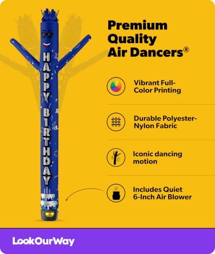 LookOurWay 6ft Original Air Dancer Set | Blower Included | Birthday Blue - Image 3