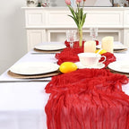 16 Pack Red Cheesecloth Table Runner 23 x 120 Inch 10Ft - Image 5