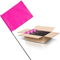 Pink Marking Flags 1000 Pack - 4x5x15 Inch Pink Flags for Yard - Markers For Lawn, Irrigation, Landscaping, Survey & Sprinkler Head Marking by ACESupply