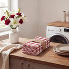 Urban Villa Cloth Napkins Cotton 20x20 (Set of 12) Rust - Image 7
