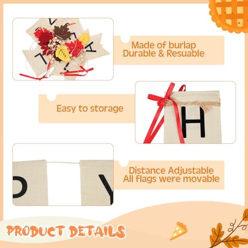 Boao 11 Pcs Fall Decorations for Home - Image 4