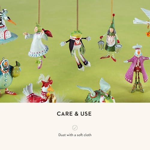 MACKENZIE-CHILDS Patience Brewster 12 Days Christmas Ornament, Decorative Hanging Ornament for Christmas Tree, Pack of 12, Mini Ornaments Set - Image 5