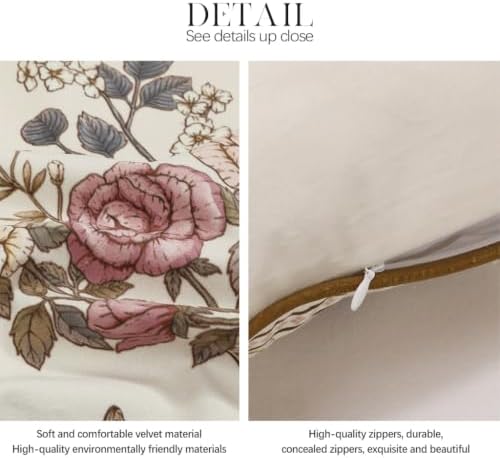patdrea Designer Velvet Throw Pillow Cover,Set of 2,18"x18"-Hoenycan - Image 5