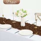 20 Pack Brown Cheesecloth Table Runner 120 Inch 10FT Rustic Boho Gauze Cheese Cloth Table Runner for Wedding Party Baby Shower Thanksgiving Christmas Decoration - Image 5