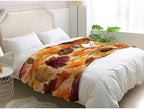 Maple Leaf Blanket, Fall Leaves Pine Cone Fleece Throw Blanket King Size for Couch Bed Sofa, Autumn Seasonal Blankets and Throws, Decor & Gifts, Super Soft Plush Flannel Blanket, 108x90 - Image 3