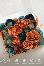 Ling's moment Artificial Fall Flowers Wedding Rustic Teal Grand Combo - Image 6