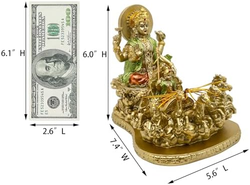 alikiki Hindu God Lord Surya Statue - India Home Temple Mandir Puja Idol Pooja Item Indian Diwali Decor Murti Staue Religious Meditation Yoga Room Altar Decoration Handicraft Figurine - Image 6