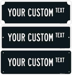 Custom Street Sign, Personalized Novelty Road, Brown Background, Christmas | 32x8 Inches, ACM, Made in USA by Sigo Signs by SigoSigns