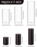 Shihanee 3 Pillar Candle and Holder, S, Black - Image 3