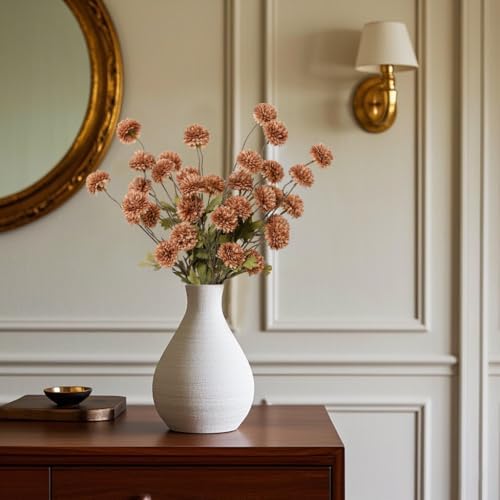 DuHouse 9pcs Faux Silk Pompon Mum Small Chrysanthemum Ball - Image 4