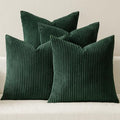 MIULEE Soft Corduroy Decorative Throw Pillow Covers Army Green 20x20 by MIULEE