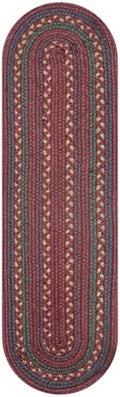 Homespice Jamestown Jute Braided Stair Treads, Oval 8x28 Set of 13 by Homespice