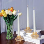 VOHO 12pcs Gold Candlestick Holders for Fall Thanksgiving Christmas Decor - Image 2