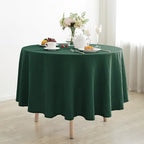 Linen World Green Linen Tablecloth - 100% French Linen Round Tablecloth 90" Inch,Washable Natural Table Cloth for Dining,Outdoor,Weddings and Restaurants,Decorative Thanksgiving Christmas by LLinenWorld
