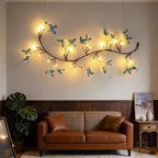Blue Butterfly LED Tree Branch Lights for Wall, Butterfly Vine Lights for Bedroom with 72 LED Flower String Lights and USB Powered,8Lighting Modes for Indoor Window Wedding Decor (63in) - Image 2