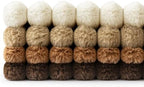 MIULEE Faux Fur Plush Decorative Throw Pillow Covers 20x20, Brown - Image 3