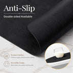 Homaxy Oval Heat Resistant Placemats Set of 6, Black - Image 4