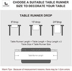 Linen Table Runner 14X72 Inches,100% French Linen Rustic Tablerunner,Machine Washable Dining Table Runner for Fall,Wedding,Party,Halloween,Christmas(White) - Image 6