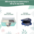 VENO Moving Bags, Wide Open Top, Clear Window, Evergreen, 10 Pack - Image 6