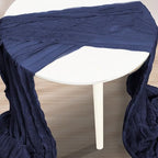 10 Pack Navy Blue Cheesecloth Table Runner 35x120 Inch 10Ft Rustic Gauze Cheese Cloth Table Runner Sheer Cheesecloth Table Runners for Wedding Party Bridal Shower Decoration - Image 3