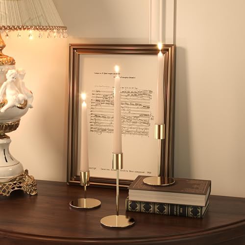zeochyni Set of 24 French Gold Taper Candle Holder Bulks for Wedding, Party - Image 6
