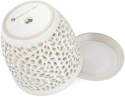 Elegant Orchid Pot with Holes, Large 6.5 inch Premium Porcelain Ceramic Orchid Pot for Repotting, Durable Ceramic Planter with Removable Saucer for Easy Drain, Planter Gifts for Moms - Image 3