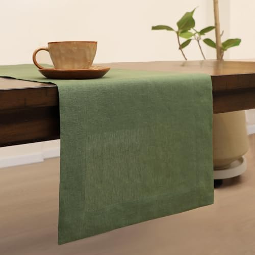 Linen Table Runner 90 Inches Long, 100% French Linen Table Runners - Image 2