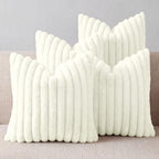 Cream White Throw Pillow Covers 26 x 26 set of 4, Cute Boho Throw Pillow Cover for Couch/Bed, Decorative Pillows Covers for Sofa/Bed, Accent Pillow Covers for Living Room, Rustic/Home/Room Decor by Unknown