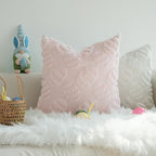 JOJUSIS Decorative Pillow Covers Pack of 4 Spring Throw Pillowcases Faux Fur Couch Cushion Easter Egg 18 x 18 Inch - Image 3
