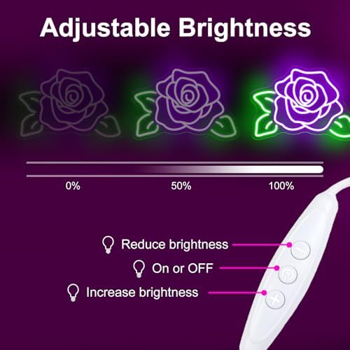 Rose Flower Neon Sign, Rose LED Light, Gift for Lover - Image 4