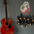 Cat DJ Neon Sign Vinyl Record LED Light for Bedroom Bar Music Room Decor - Image 2