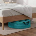 24 Inch Round Storage Bag 1 Pack,Pure Color Blue And Green Waterproof Wreath Storage Container with Handles&Zipper Plain Single Bright Color Closet Organizer Bags Garland Box - Image 6